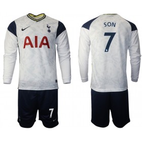 Camisolas de futebol Tottenham Hotspur Son 7 Criança Equipamento Principal 2020/21 Manga Comprida